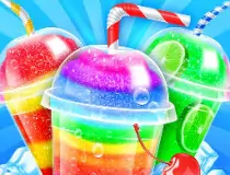 Rainbow Frozen Slushy Tr...